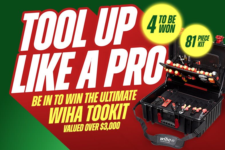 Tool box with promo text saying tool up like a pro