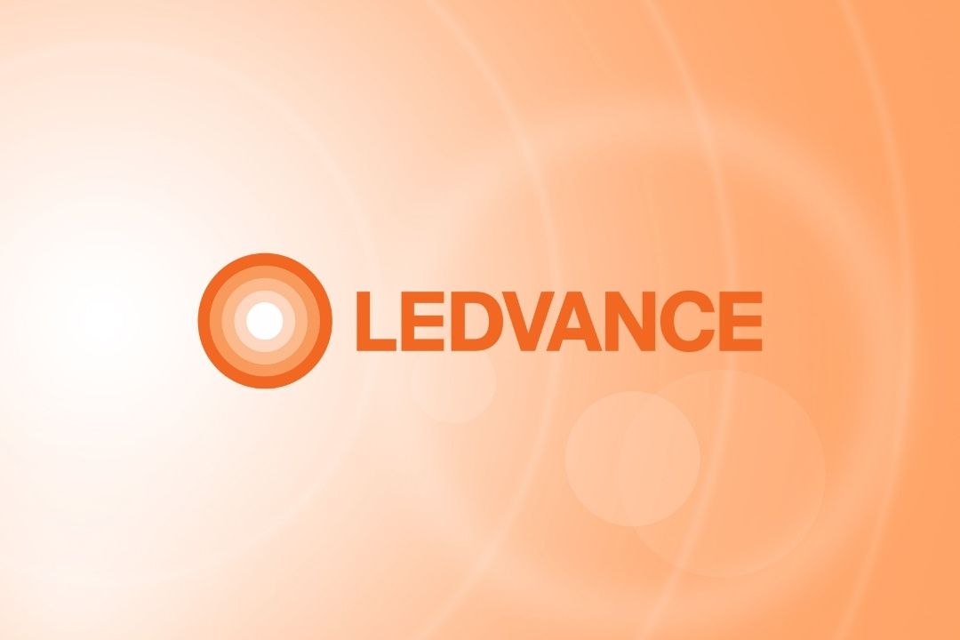 LEDVance logo on an orange background