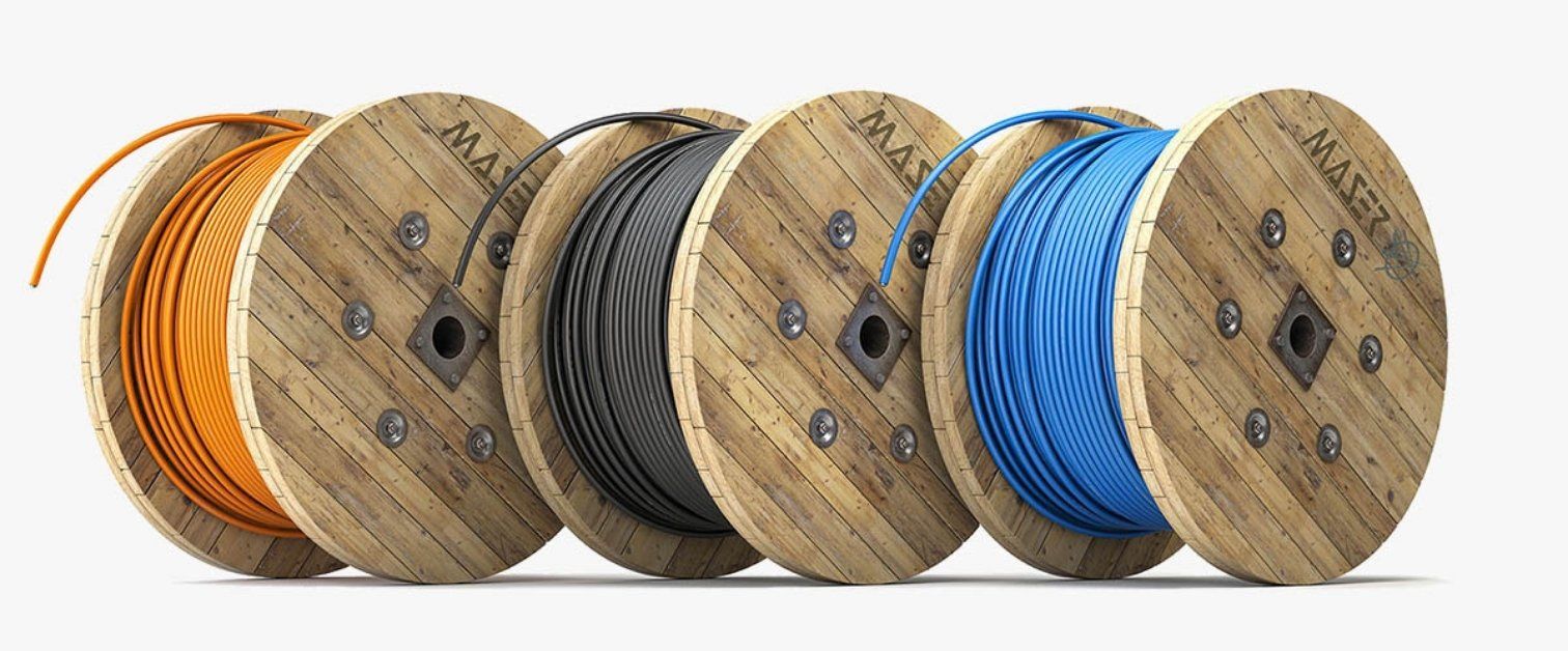 Maser spools of cable