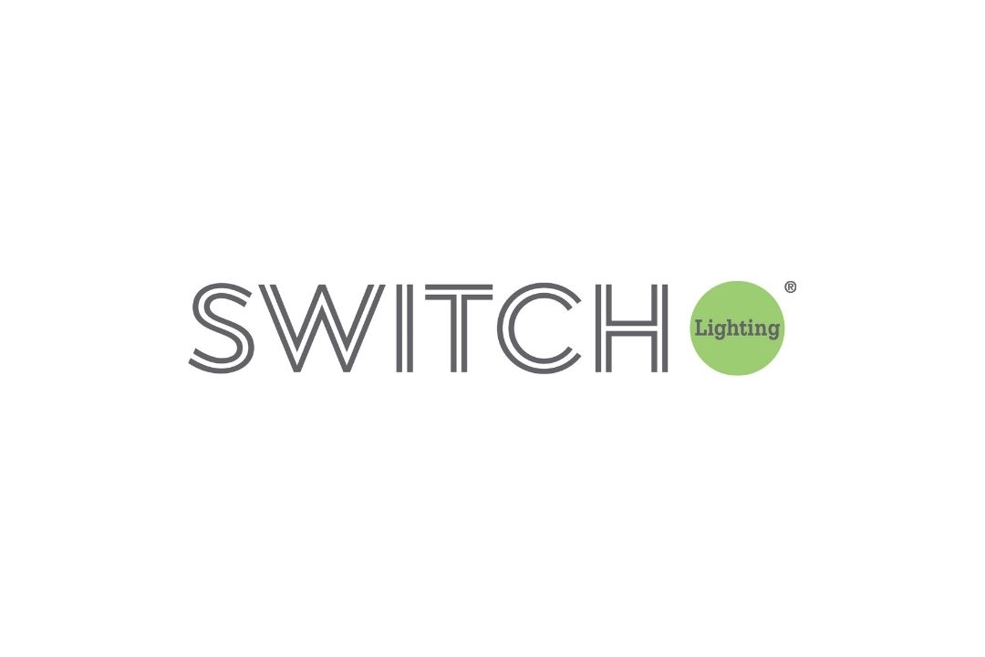 Switch Lighting logo in grey and green
